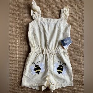 Gymboree Seersucker Bee Romper